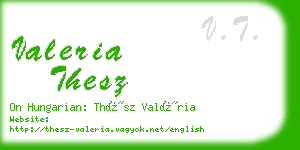 valeria thesz business card